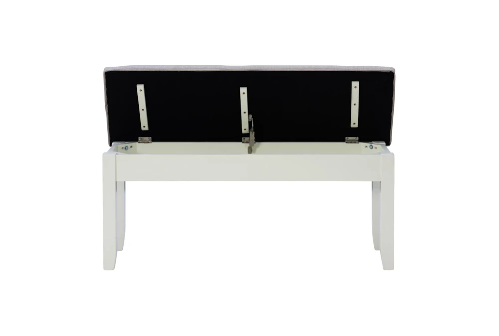 Morgan Grey 44" Dining Storage Bench - Image 4