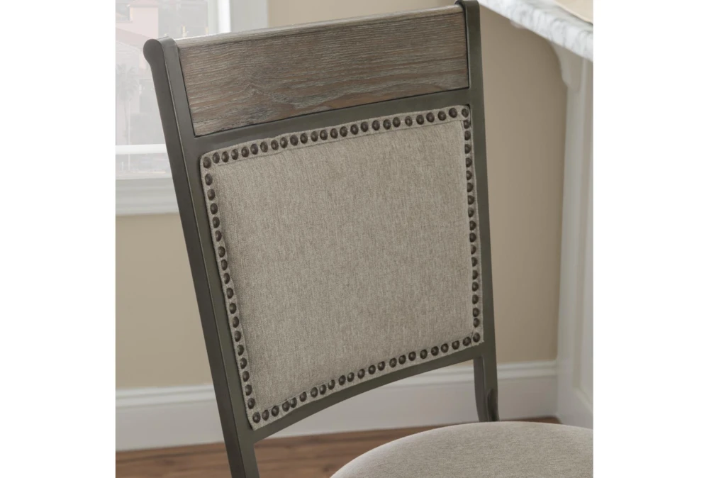 Hamilton Pewter Barstool - Image 6