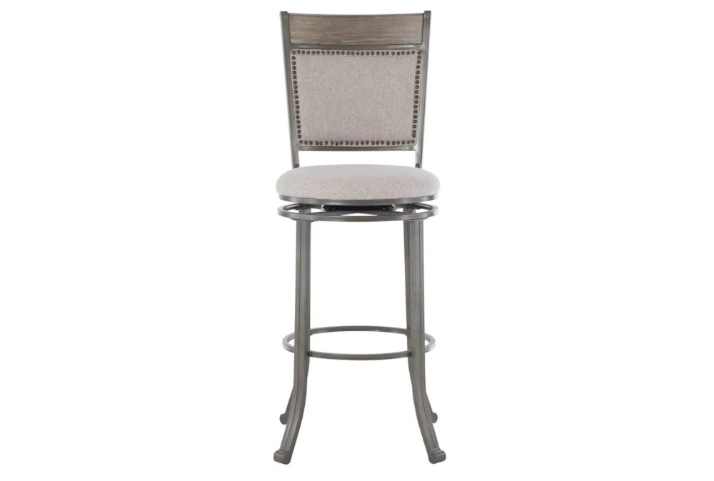 Hamilton Pewter Barstool - Image 4