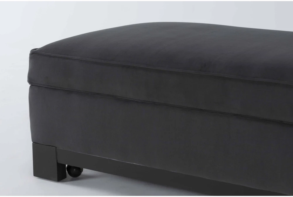 Cypress III 47" Velvet Foam Accent Storage Ottoman - Image 5