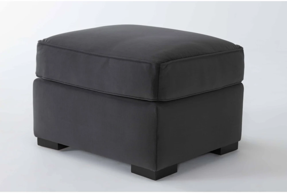 Cypress III 27" Velvet Foam Ottoman - Image 3