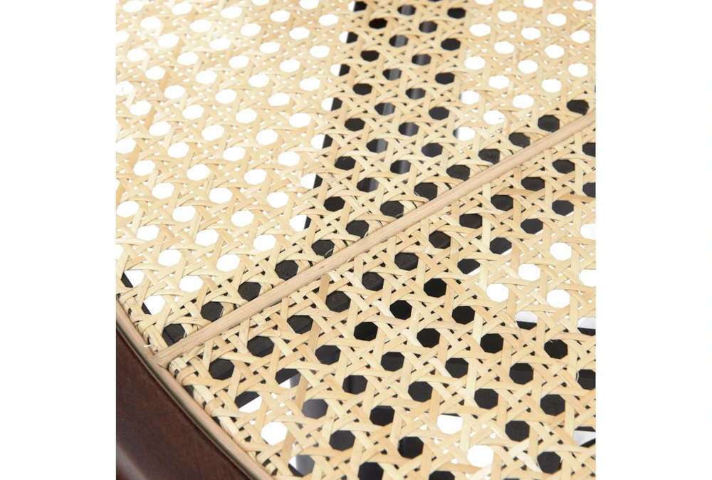 Cafe Black 40" Round Dining Table With Cane - Image 5