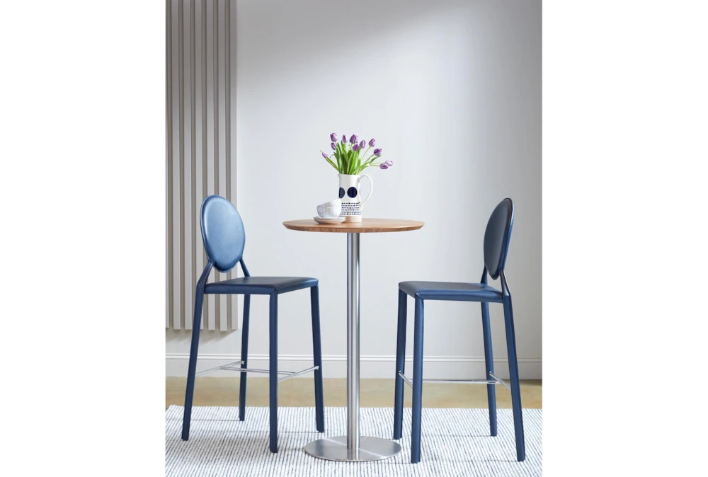 Cece Round Walnut 26" Bar Table - Image 2