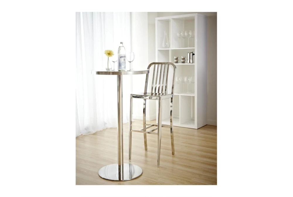 Cece Round Walnut 26" Bar Table - Image 4