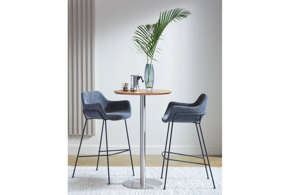 Cece Round Walnut 26" Bar Table - Image 5