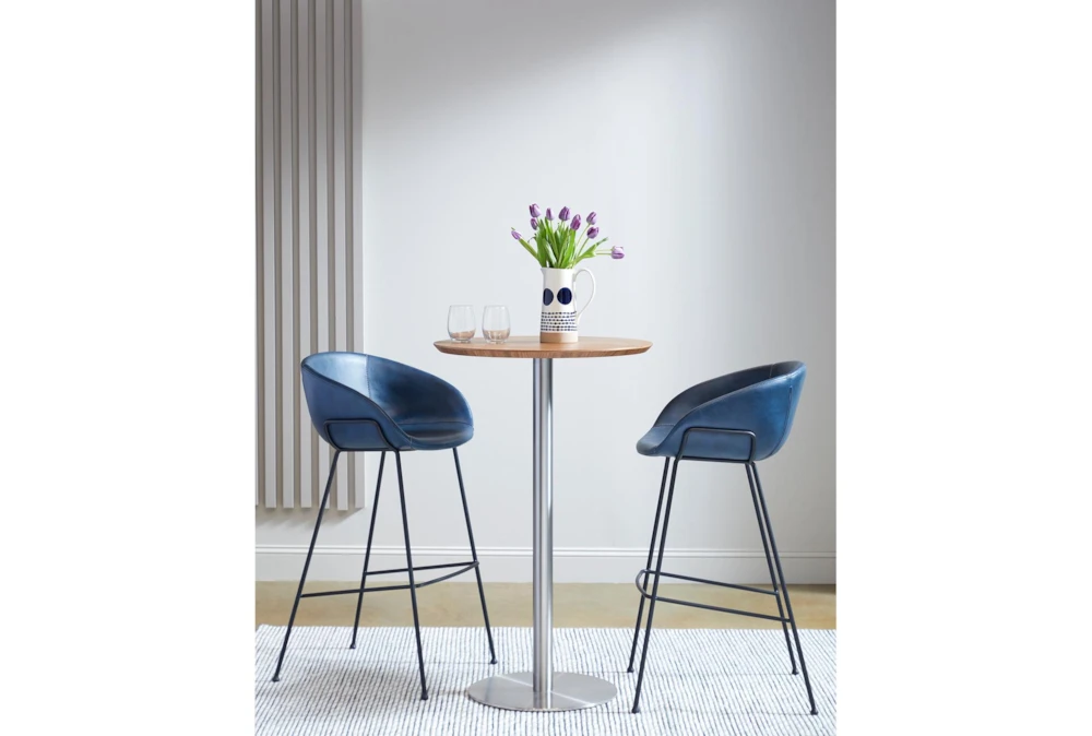 Cece Round Walnut 26" Bar Table - Image 6