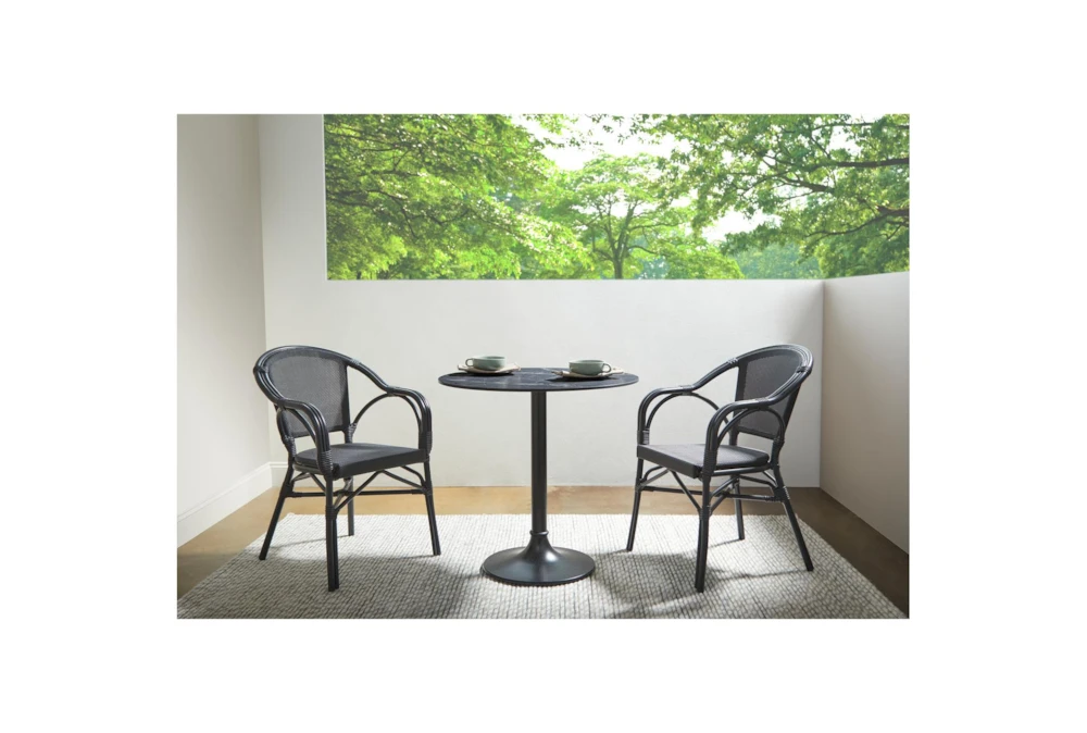 Hannu Black 30" Bistro Table - Image 8