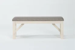 Cecelia Chalk Warm Grey 48" Dining Bench