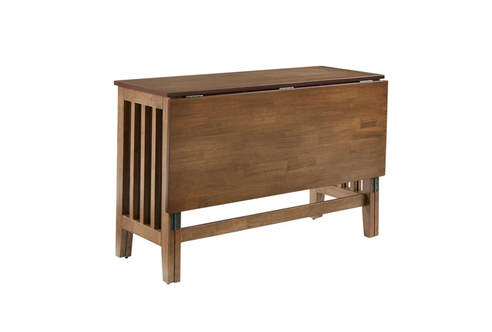 Hopper Walnut Drop Leaf 47" Dining Table - Image 2