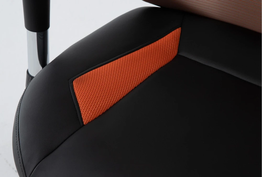 Cicero Orange Mesh Gaming Chair - Image 8