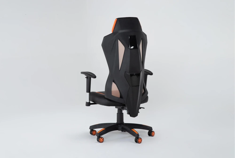 Cicero Orange Mesh Gaming Chair - Image 4