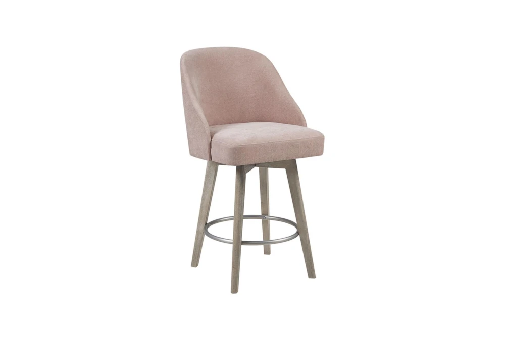 Marshall Pink Counter Stool With Swivel Seat - Image 2