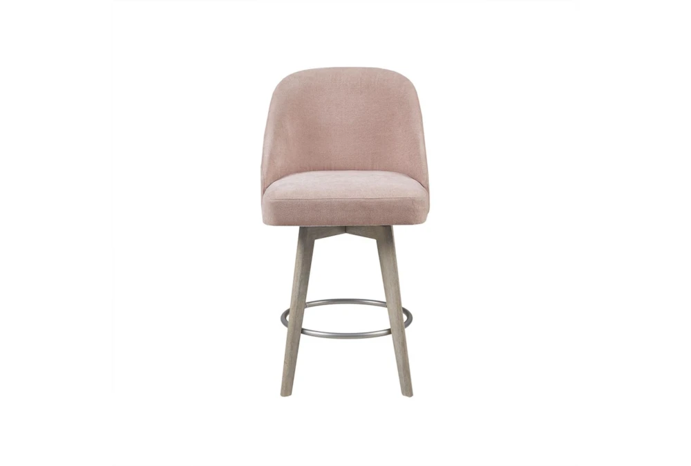 Marshall Pink Counter Stool With Swivel Seat