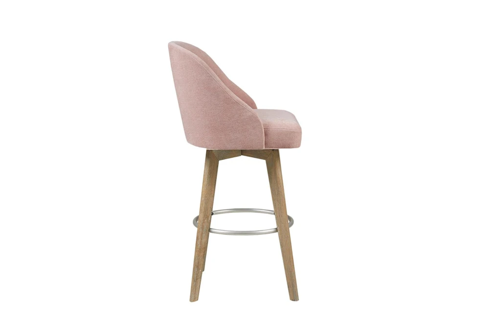 Marshall Pink Bar Stool With Swivel Seat - Image 3