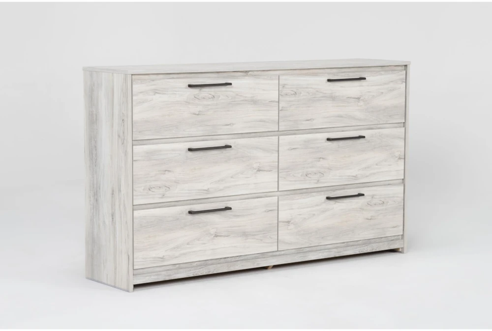 Baylie White 6 Drawer Dresser - Image 2