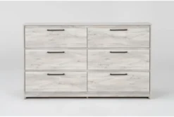 Baylie White 6 Drawer Dresser