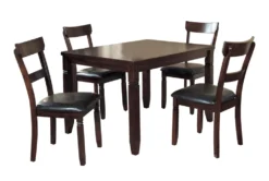 Euro Espresso 48" Dining Set For 4