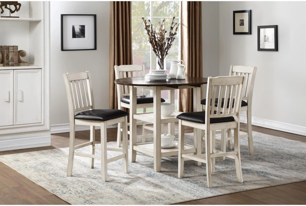 Myan Drop Leaf 44" Counter Height Table - Image 6