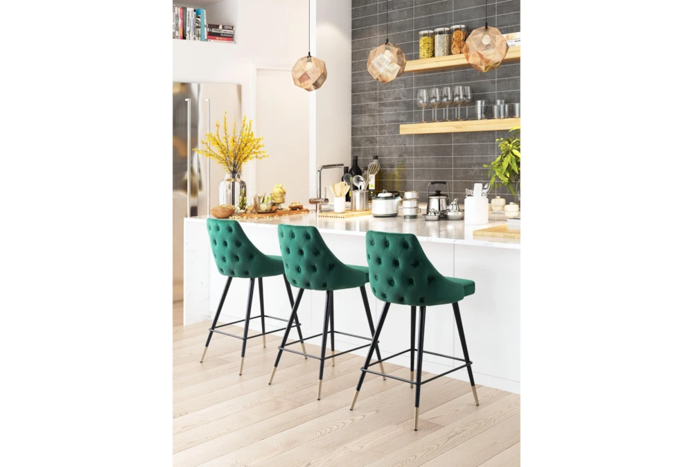 Modern Green Counter Stool - Image 8
