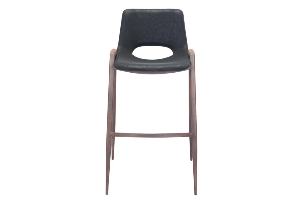 Modern Black Bar Stool Set Of 2 - Image 3