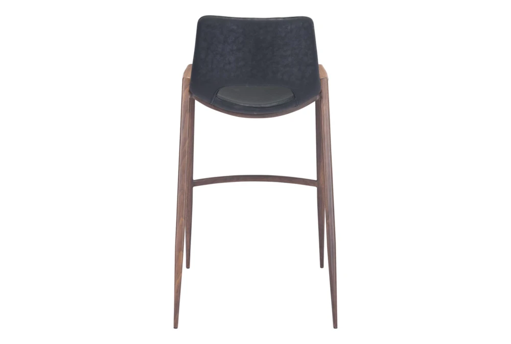 Modern Black Bar Stool Set Of 2 - Image 4