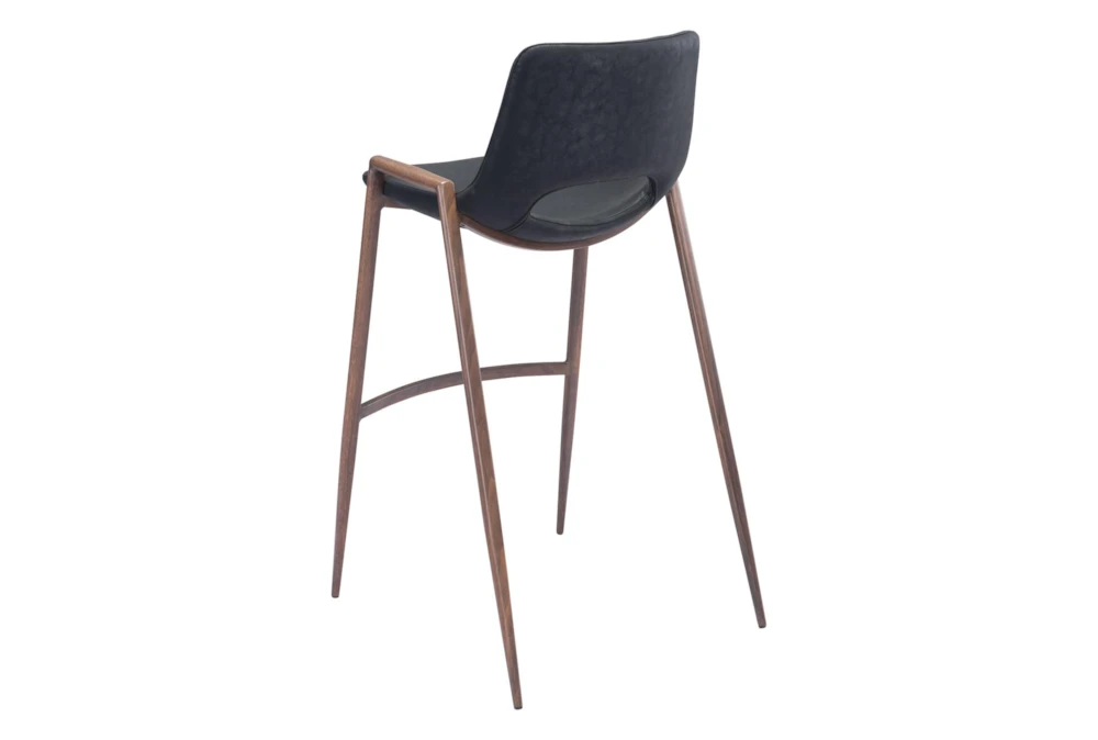 Modern Black Bar Stool Set Of 2 - Image 5
