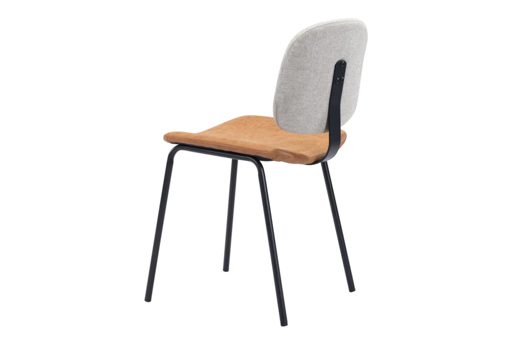 Modern Two Tone Beige Dining Chair Set Of 2 - Image 6