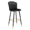Contemporary Black Bar Stool