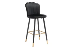 Contemporary Black Bar Stool