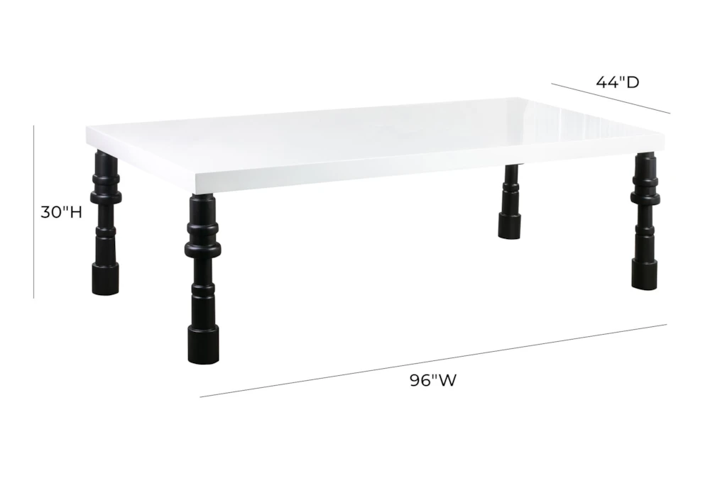 Gloss Lacquer 96" Dining Table - Image 2