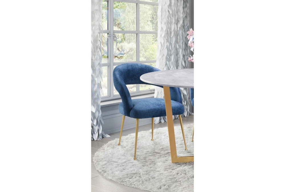 Rishi Navy Dining Chair - Image 6
