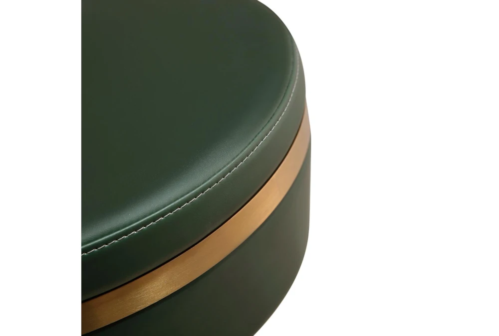 Malachite Green And Gold Backless Adjustable Stool - Image 6