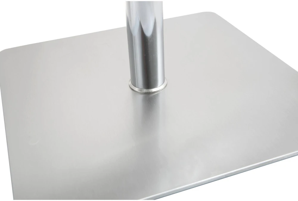 Elle Black Stainless Adjustable Swivel Barstool - Image 6