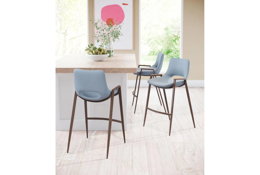 Desiree Grey Counter Stool Set Of 2 - Image 10