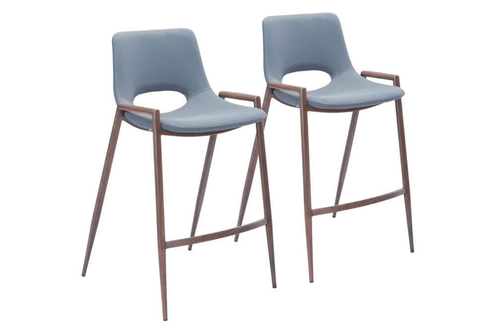 Desiree Grey Counter Stool Set Of 2