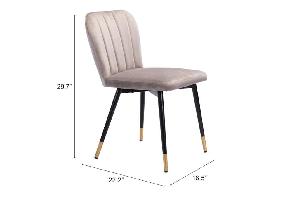 Modern Grey Dining Chair Set Of 2 - Image 5