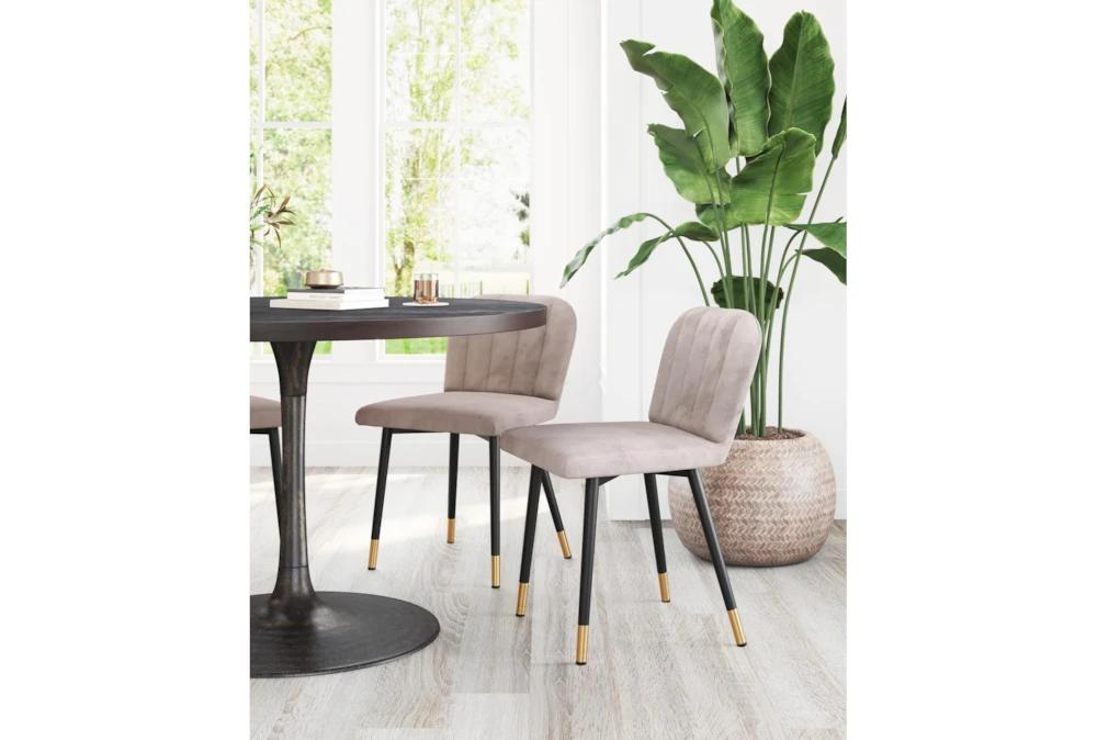 Modern Grey Dining Chair Set Of 2 - Image 9