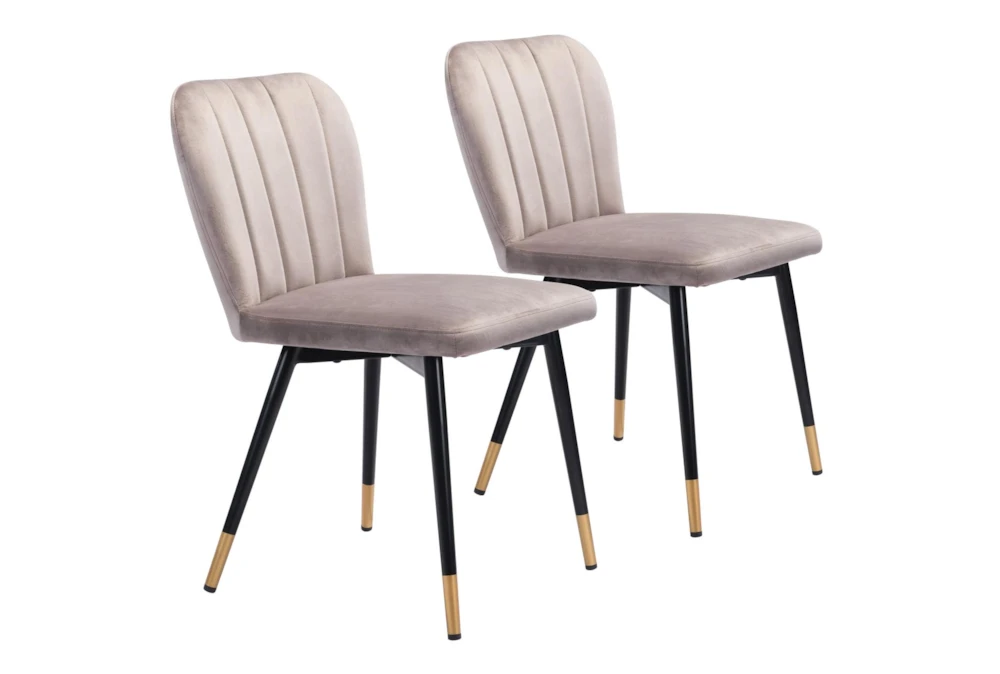 Modern Grey Dining Chair Set Of 2