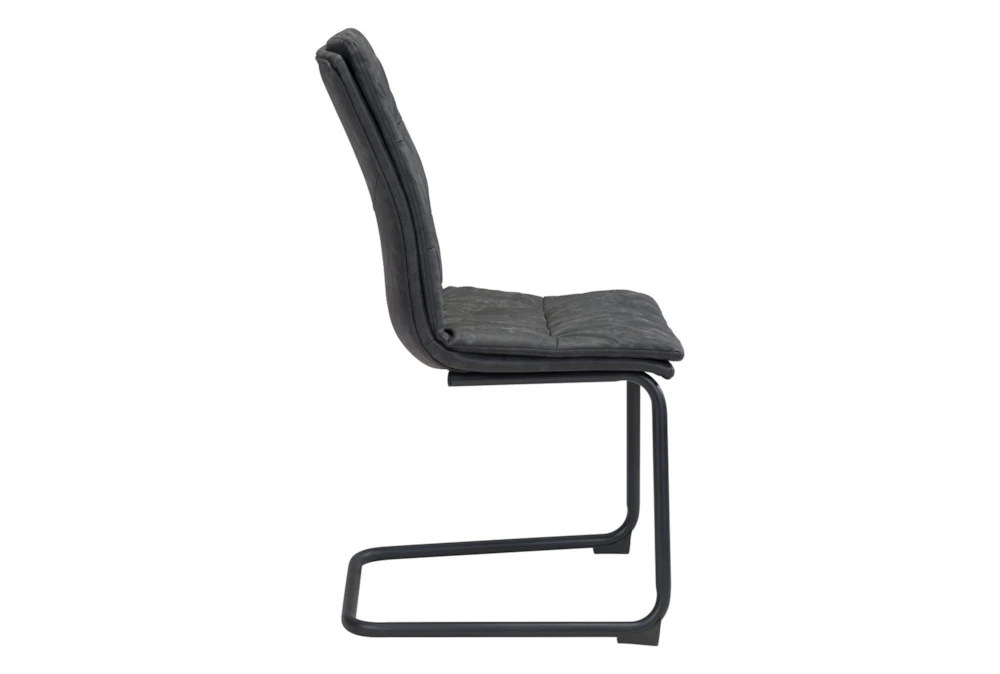 Industrial Black Dining Chair Set Of 2 - Image 6