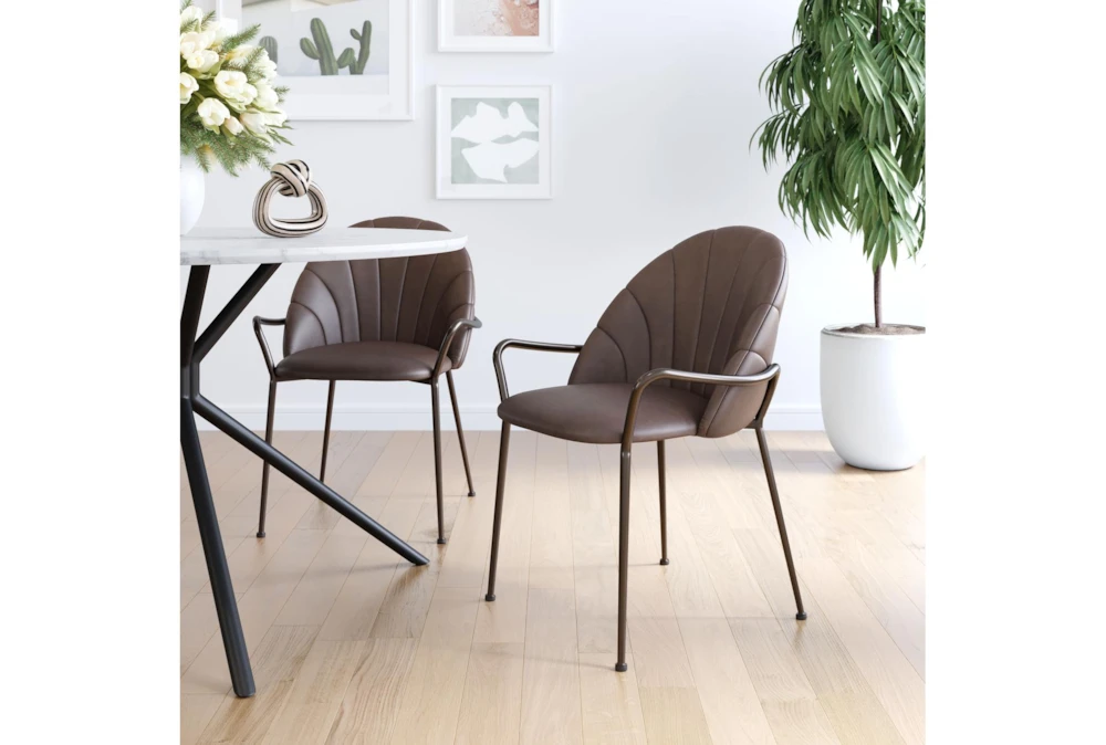 Kevin Espresso Dining Chair - Image 10