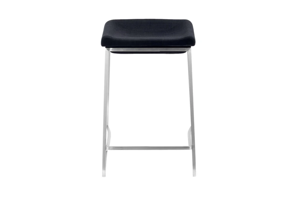 Dark Grey Modern Backless Counter Stool Set Of 2 - Image 2