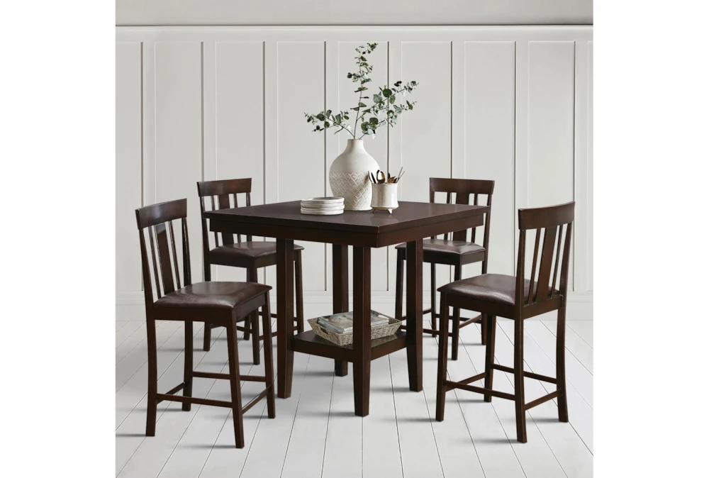 Sedley Espresso 40" Counter Set For 4 - Image 4