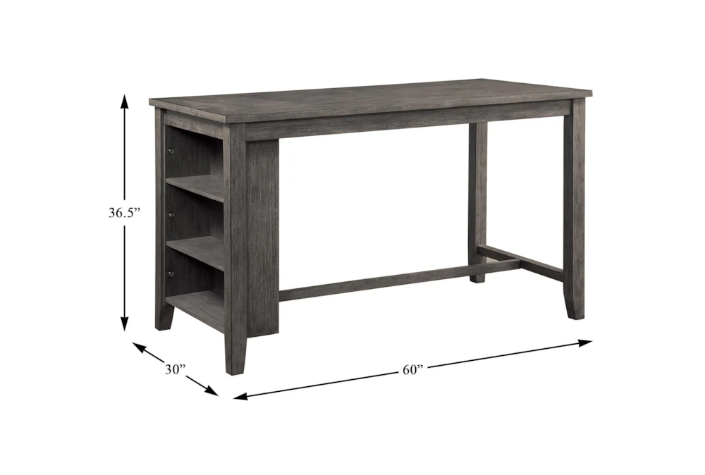 Fideo Grey 60" Counter Set For 4 - Image 2