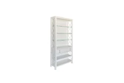 Braeburn White 79" Bookcase