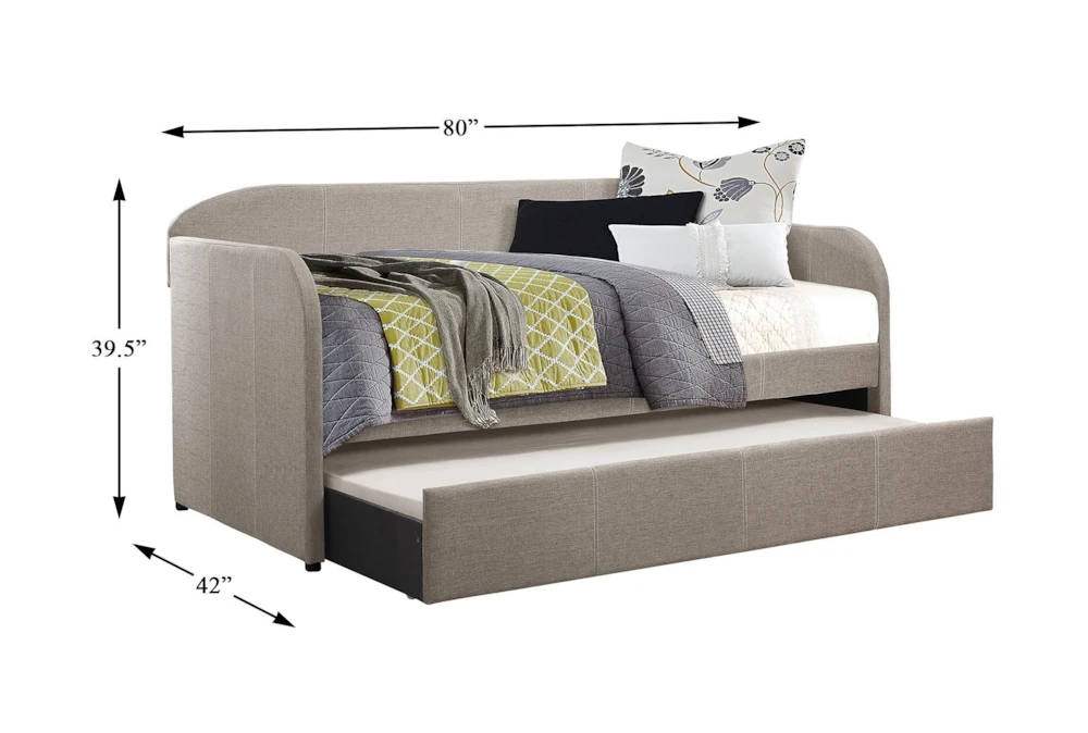 Wichfield Grey Twin Daybed With Trundle - Image 3