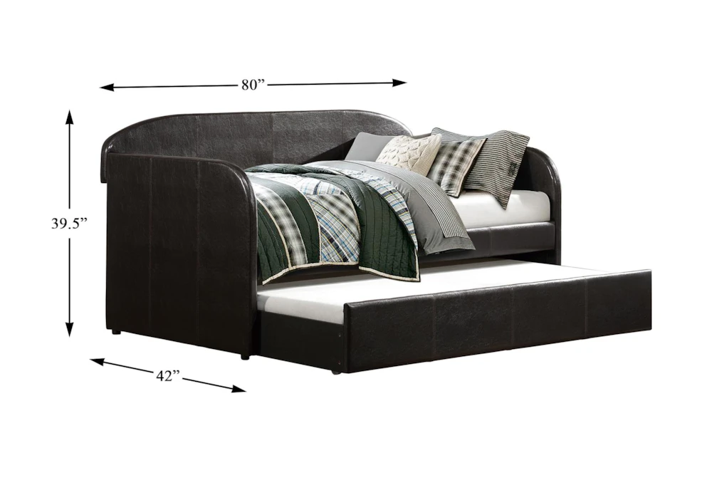 Wichfield Black Twin Daybed With Trundle - Image 2