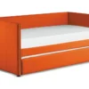 Tulney Orange Twin Upholstered Daybed With Trundle