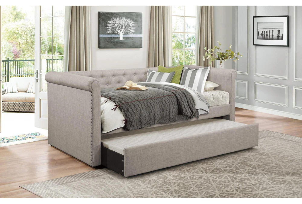 Callie Twin Upholstered Daybed With Trundle - Image 6