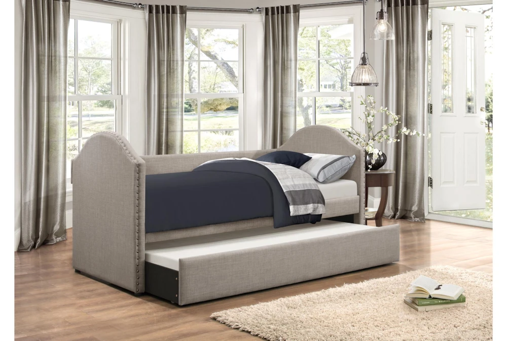 Grayson Twin Upholstered Daybed With Trundle - Image 6