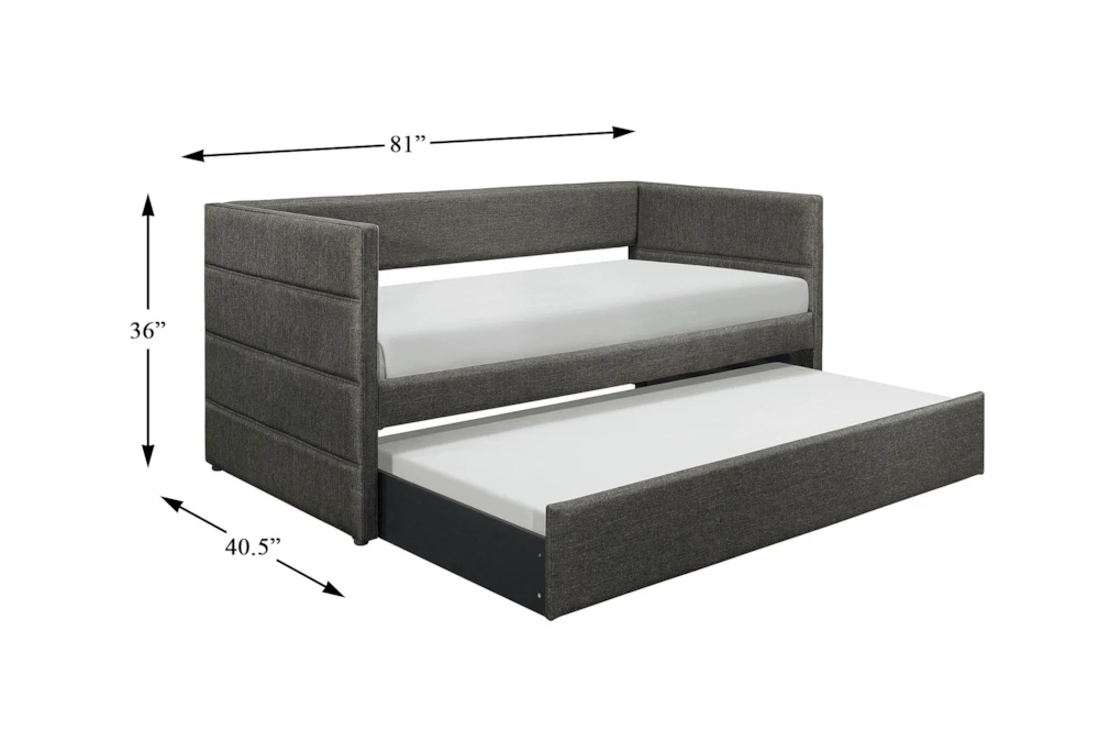 Meyer Twin Upholstered Daybed With Trundle - Image 4